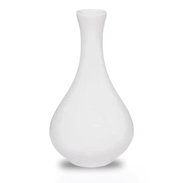 Furtino England Finesse 5"/13cm White Round Porcelain Bud Vase , Pack of 12