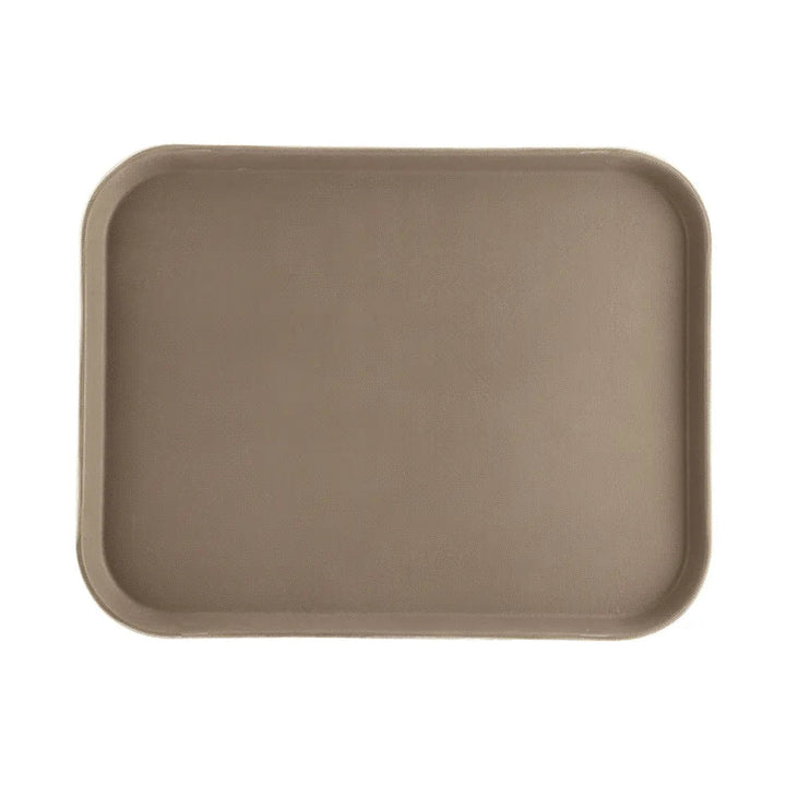 CAC China FGTD-1418BN Tray Fiberglass Rect. Brown 18x14" Case of 12 Pcs