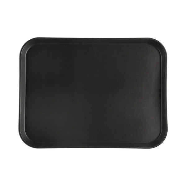 CAC China FGTD-1520BK Tray Fiberglass Rect. Black 20x15" Case of 12 Pcs