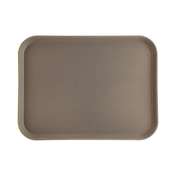 CAC China FGTD-1520BN Tray Fiberglass Rect. Brown 20x15" Case of 12 Pcs