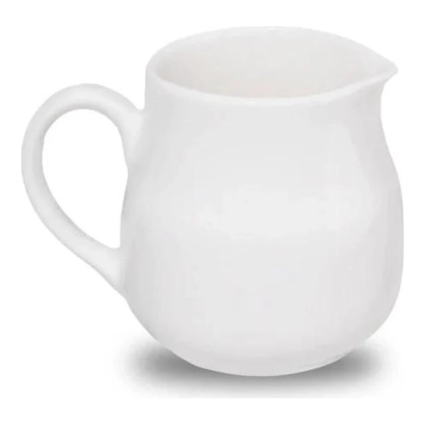 Furtino England Finesse 5oz/15cl White Round Porcelain Creamer, Pack of 12