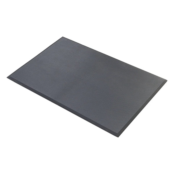 Winco FMG-23K Black Rubber Anti-Fatigue Floor Mat, 2' x 3'