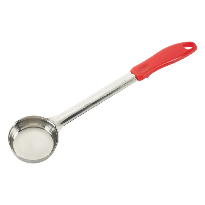 Winco FPS-2 2oz Stainless Steel Solid Red Food Portioner