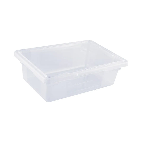 CAC China FS1H-6C Food Storage Box PC Half Size Clear 18x12x6" Case of 6 Pcs