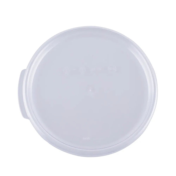 CAC China FS1R-24CV-C Cover Food Storage Container Round PC Clear for 2QT&4QT Case of 12 Pcs