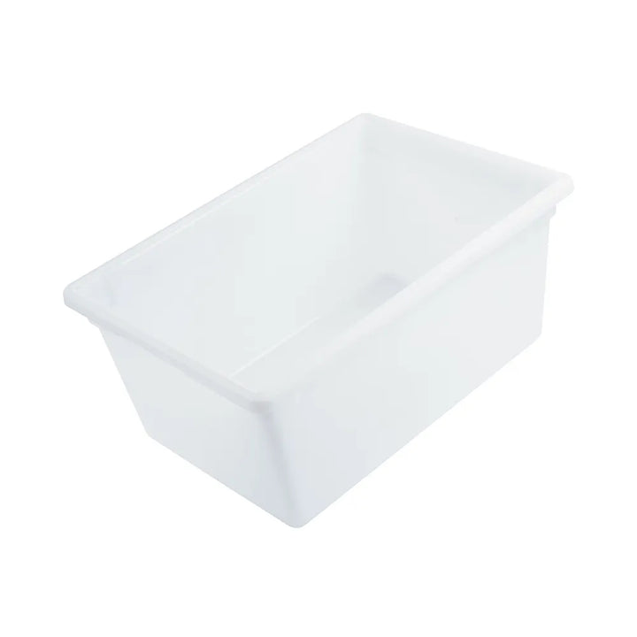 CAC China FS4F-12W Food Storage Box PE Full Size White 26x18x12" Case of 6 Pcs