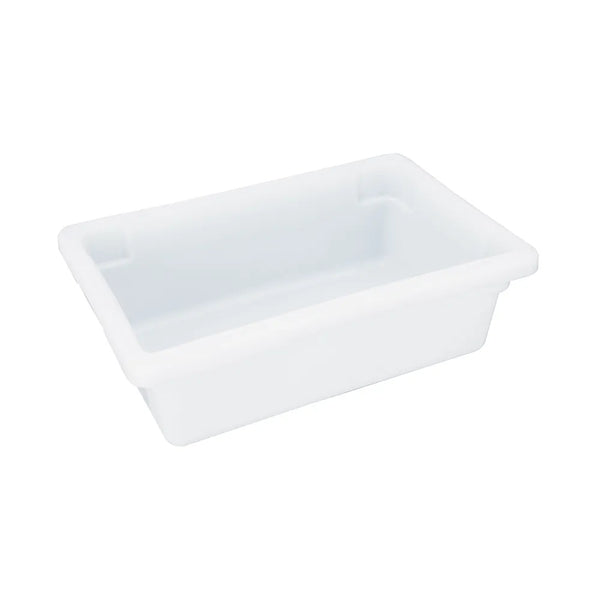 CAC China FS4H-6W Food Storage Box PE Half Size White 18x12x6" Case of 12 Pcs