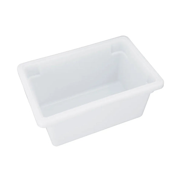 CAC China FS4H-9W Food Storage Box PE Half Size White 18x12x9" Case of 12 Pcs