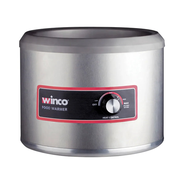 Winco FW-11R250 11 Qt Round Food Warmer, 120V, 750W