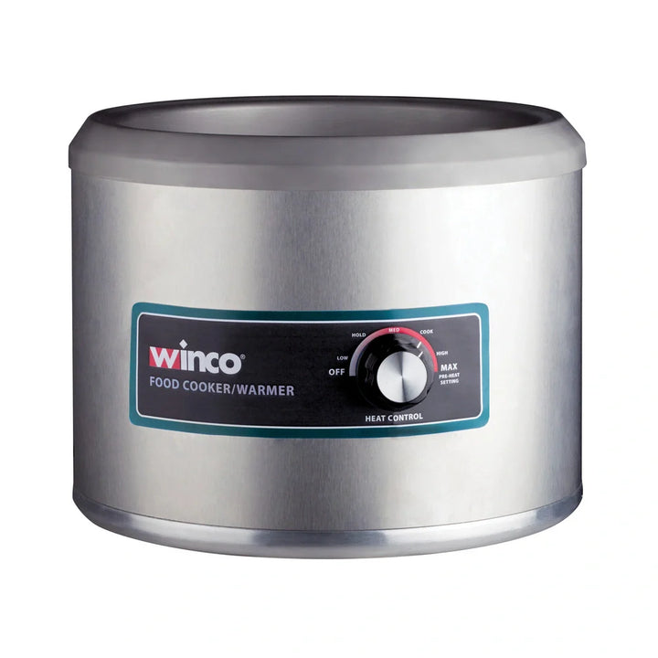 Winco FW-11R500 11 Qt, Round Food Warmer/Cooker, 120V, 1250 W