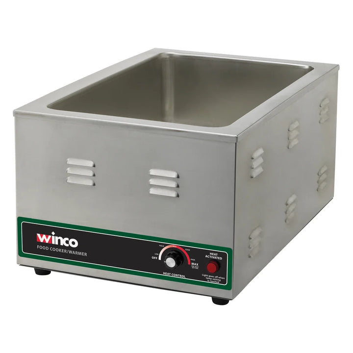 Winco FW-S600 Electric Food Warmer/Cooker with 20" x 12" Opening, 1500W, 120V