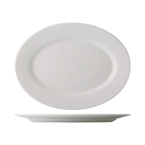 CAC China GDC-51 Oval Platter 15 3/4" Case of 12 Pcs