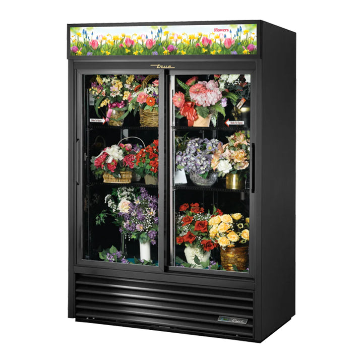 True GDM-47FC-HC-LD Two Section Floral Merchandiser