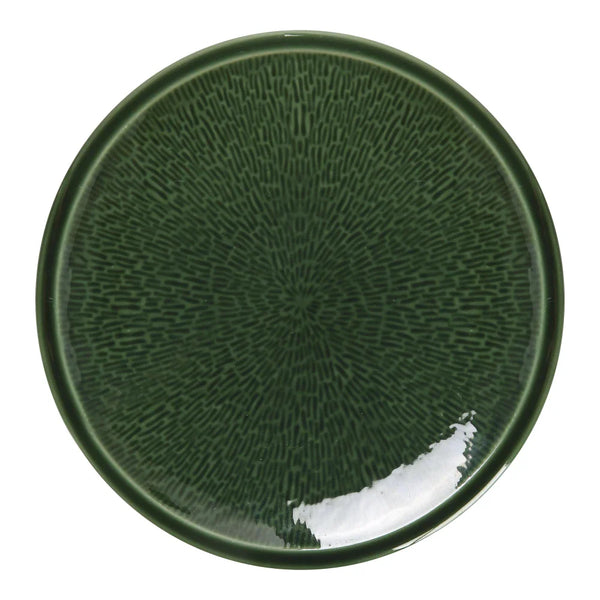 Yanco GG-108 Green Gem 8" Round Plate in Green Porcelain - Pack of 36