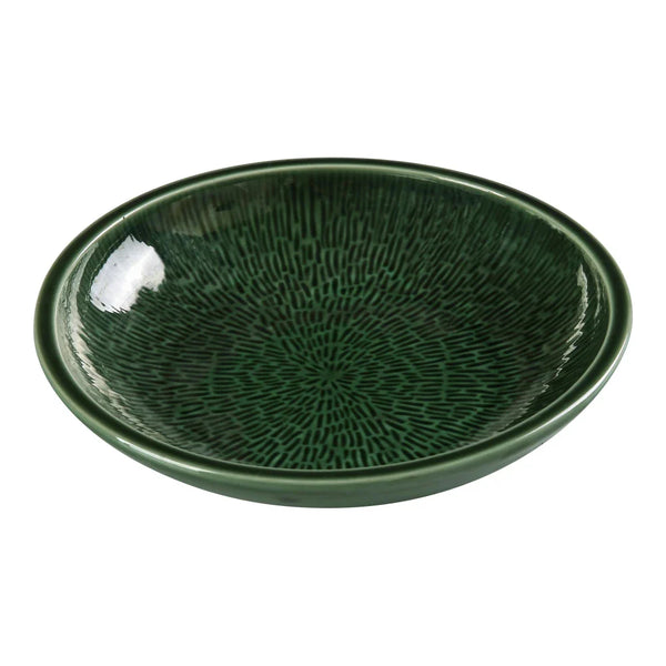 Yanco GG-608 Green Gem 8.13" Round Salad Bowl in Green Porcelain, 18oz - Pack of 24