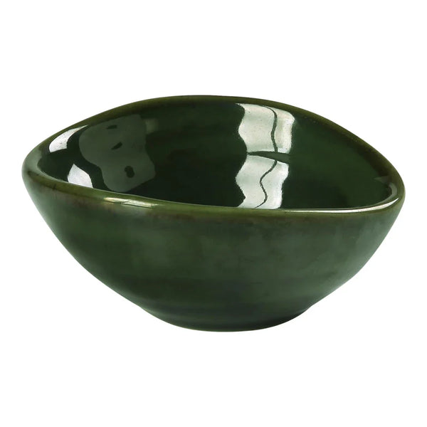 Yanco GG-804 Green Gem 4" Rectangular Sauce Dish in Green Porcelain - Pack of 36