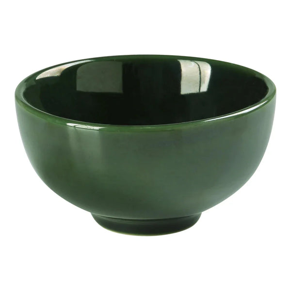 Yanco GG-805 Green Gem 4.5" Round Soup Bowl in Green Porcelain, 9oz - Pack of 36