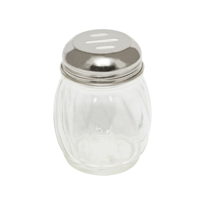 Thunder Group GLTWCS006 6 oz Glass Slotted Swirl Cheese Shaker Pack of 12