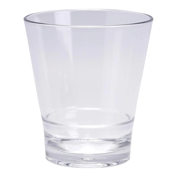 Yanco HA-209 Hawaii 3.25" Rocks Glass in Clear Plastic, 9oz - Pack of 24