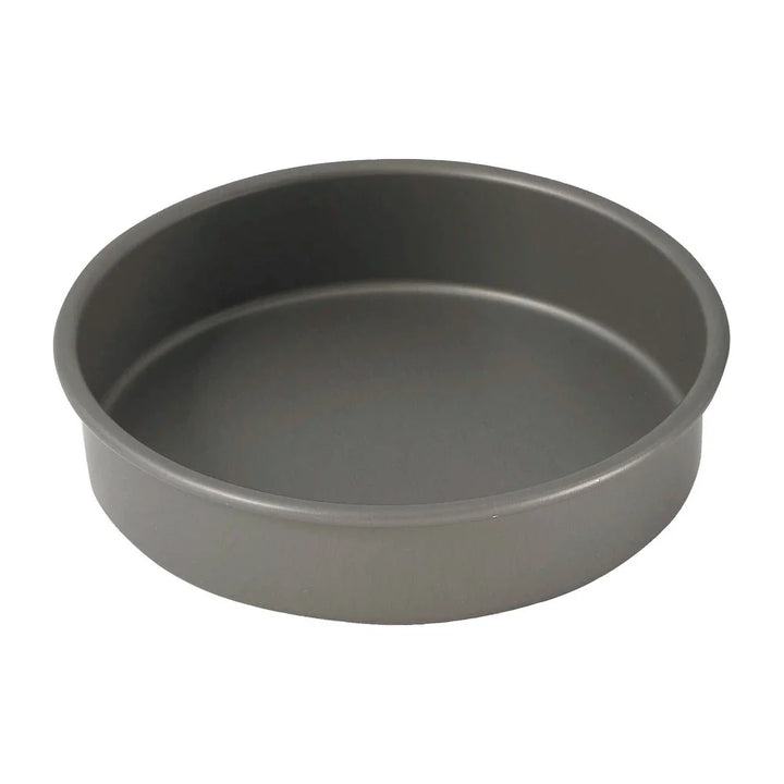 Winco HAC-082 8" Round Cake Pan, Anodized Aluminium, 2"H