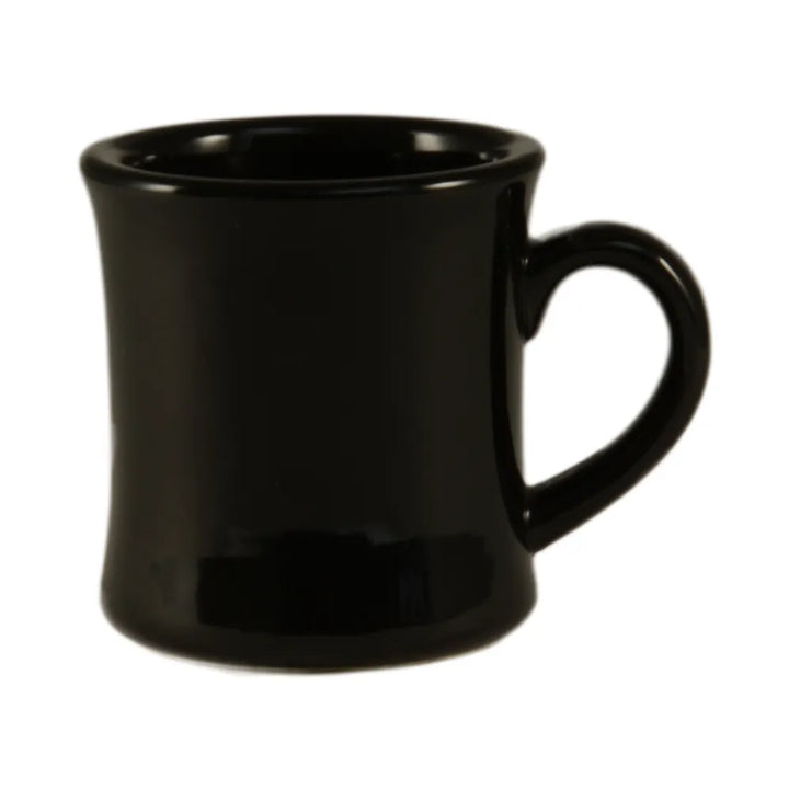 CAC China HAR-75-BLK Hartford Mug Black 7.5oz 3 1/4" Case of 36 Pcs