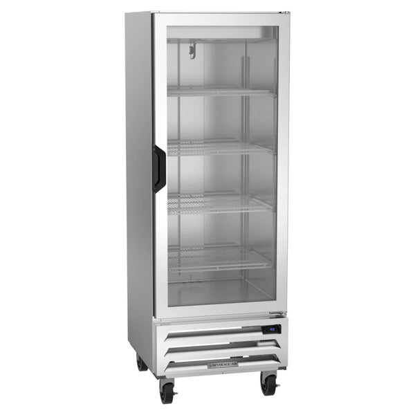 Beverage-Air HBF12HC-1-G 24" Bottom Mounted Glass Door Reach In Freezer