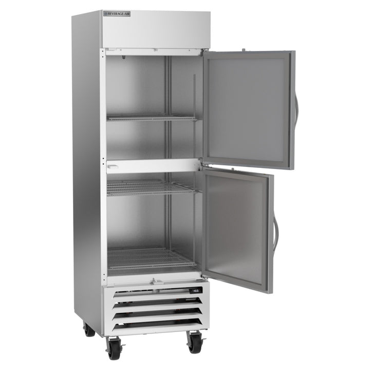 Beverage-Air HBF23HC-1-HS Horizon Series 27" Bottom Mounted Solid Half Door Reach In Freezer