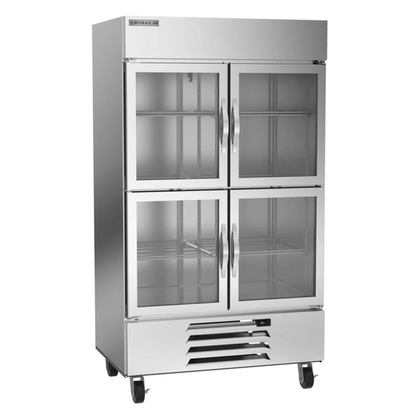 Beverage-Air HBF44HC-1-HG Horizon Bottom Mount Half Glass Door Reach In Freezer