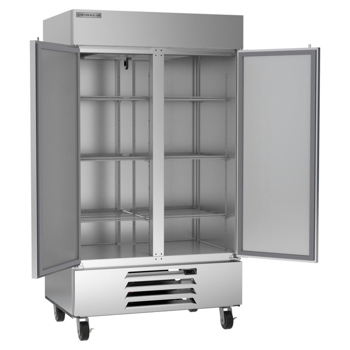 Beverage-Air HBF44HC-1 47" Horizon Series 2 Section Solid Door Reach in Freezer with LED Lighting 44 cu. ft.