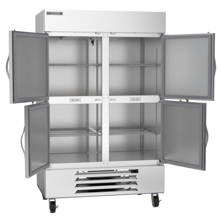 Beverage-Air HBF49HC-1-HS Horizon Series 52" Bottom Mounted Solid Half Door Reach In Freezer