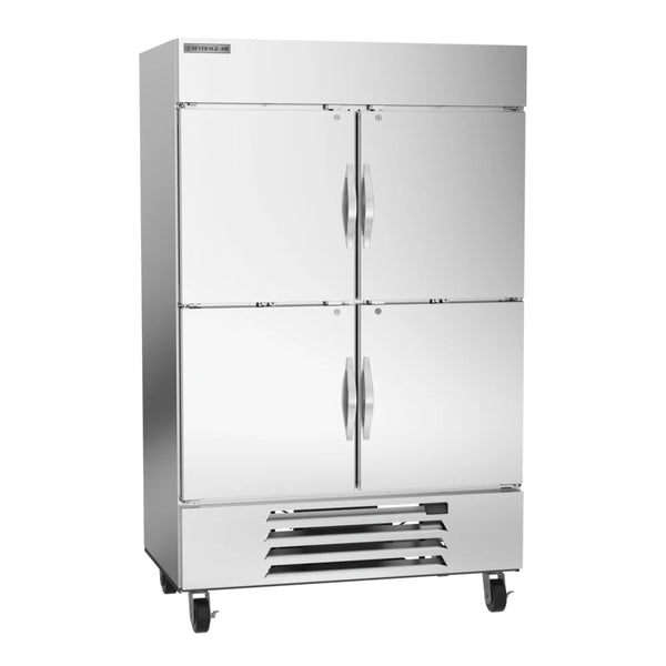 Beverage-Air HBF49HC-1-HS Horizon Series 52" Bottom Mounted Solid Half Door Reach In Freezer