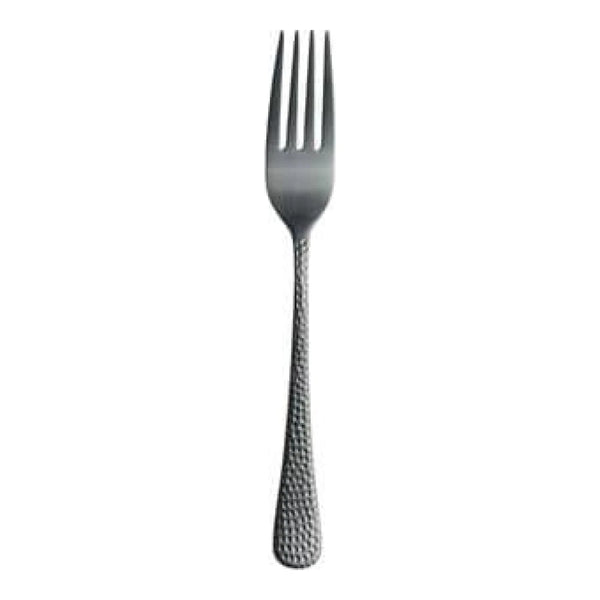 Furtino Hamford Dessert Fork Black Matt 18/10 Stainless Steel Dessert Fork 4 mm, Pack of 12