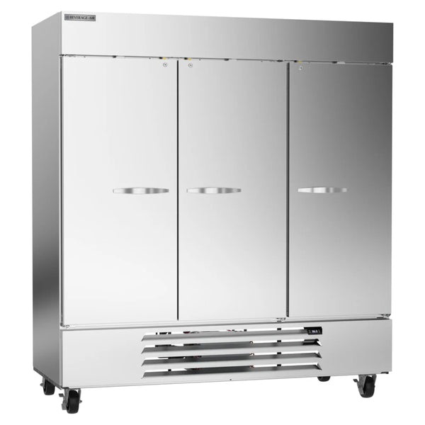 Beverage-Air HBR72HC-1 Horizon Series 75" Bottom Mounted Reach In Refrigerator with LED Lighting