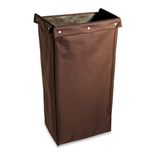 Hospitality 1 Source HCBFO30BR Fold Over 18" x 30" Cart Bag — Brown Case Pack of 6 Pieces