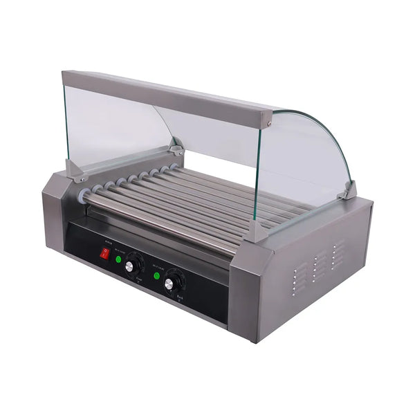 CAC China HDRS-09 Hot Dog Roller Grill With 9-Rollers, 110 V / 1200 W