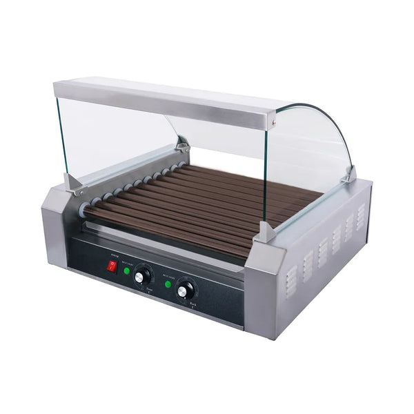 CAC China HDRS-11N Hot Dog Roller Grill With 11 Non-Stick Rollers, 110 V / 1400 W
