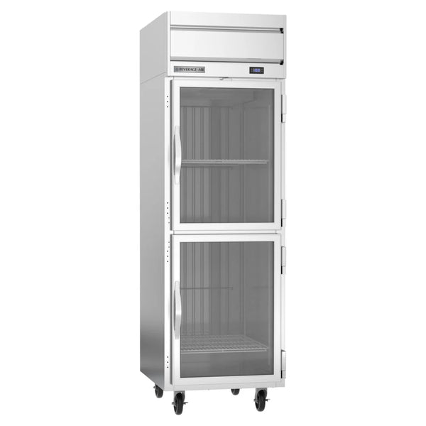 Beverage-Air HF1HC-1HG Horizon Series 26" Top Mounted Half Glass Door Reach-In Freezer 21 cu. ft.