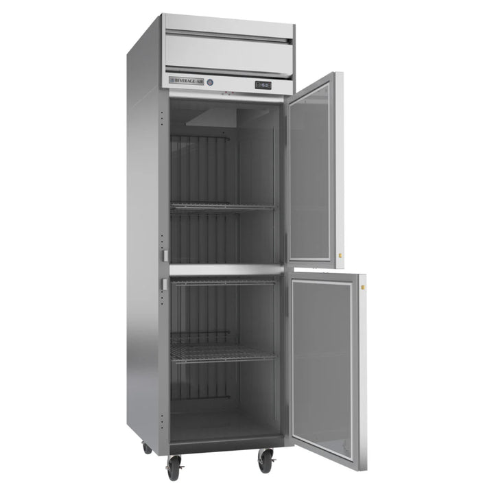 Beverage-Air HF1HC-1HS Horizon Series 26" Top Mounted Half Solid Door Reach In Freezer