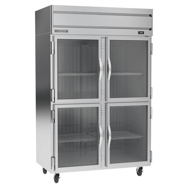 Beverage-Air HFP2HC-1HG Horizon Series 52" Glass Half Door Reach In Freezer