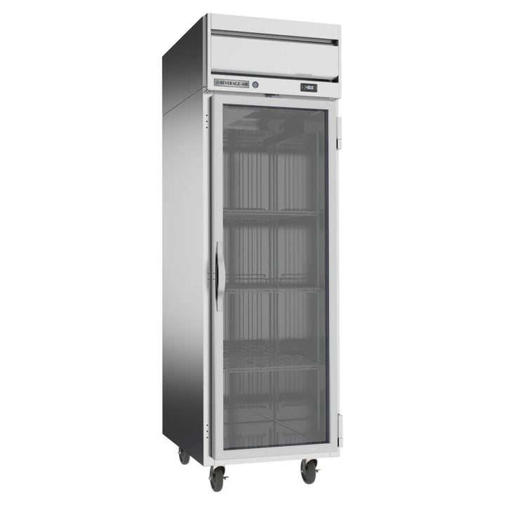 Beverage-Air HFPS1HC-1G Horizon Series 26" Stainless Steel Glass Door All Reach In Freezer with LED Lighting