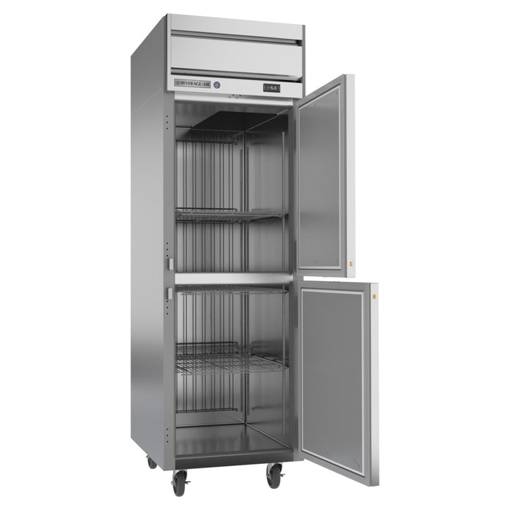 Beverage-Air HFS1HC-1HS Horizon Series 26" Solid Half Door Reach-In Freezer with Stainless Steel Interior