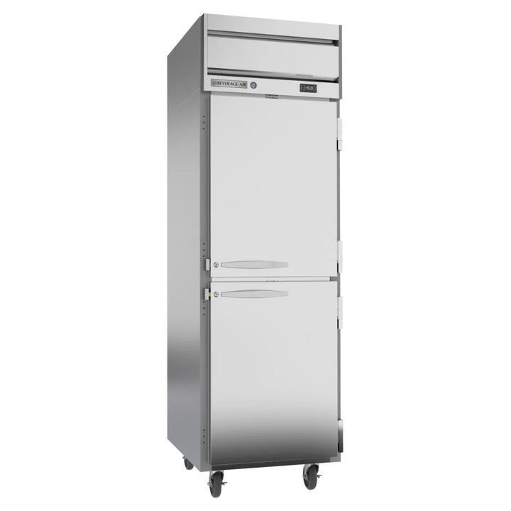 Beverage-Air HFS1HC-1HS Horizon Series 26" Solid Half Door Reach-In Freezer with Stainless Steel Interior