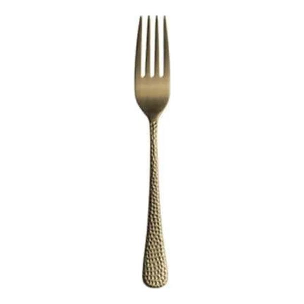 Furtino Hamford Table Fork Gold Matt 18/10 Stainless Steel Table Fork 4 mm, Pack of 12