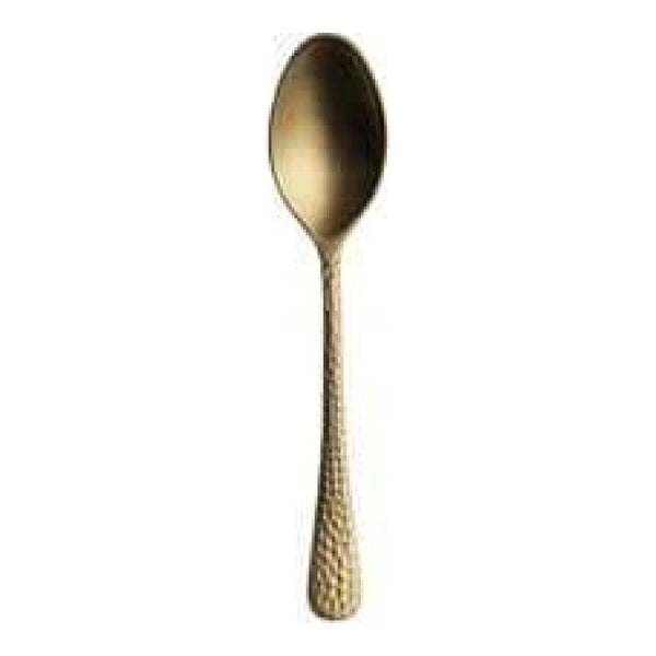 Furtino Hamford Tea Spoon Gold Matt 18/10 Stainless Steel Tea Spoon 4 mm, Pack of 12