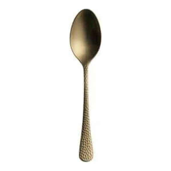 Furtino Hamford Dessert Spoon Gold Matt 18/10 Stainless Steel Dessert Spoon 4 mm, Pack of 12