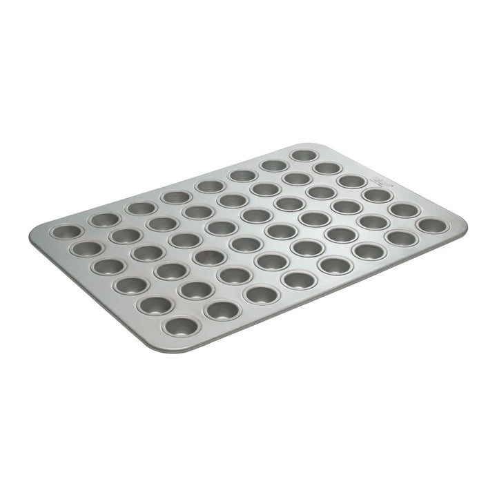 Winco HMF-48O 48 Compartment Aluminium Mini Muffin Pan, 17-7/8"x25-7/8", 1.1 Oz