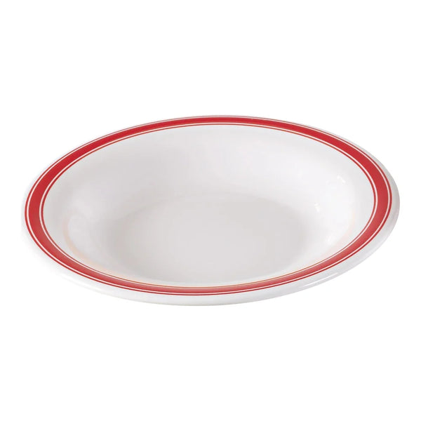 Yanco HS-5809 Houston 9.25" Round Pasta Bowl in White Melamine, 13oz - Pack of 24