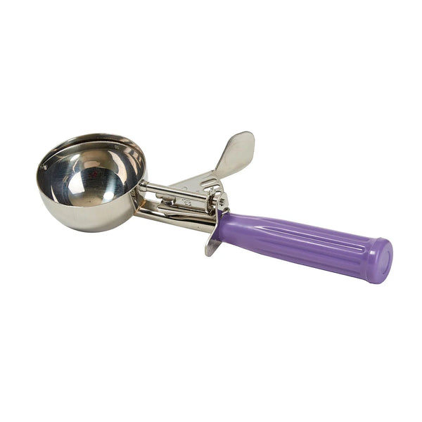 Winco ICD-10P Ice Cream Disher, Size 10, Purple PP Handle, Allergen Free