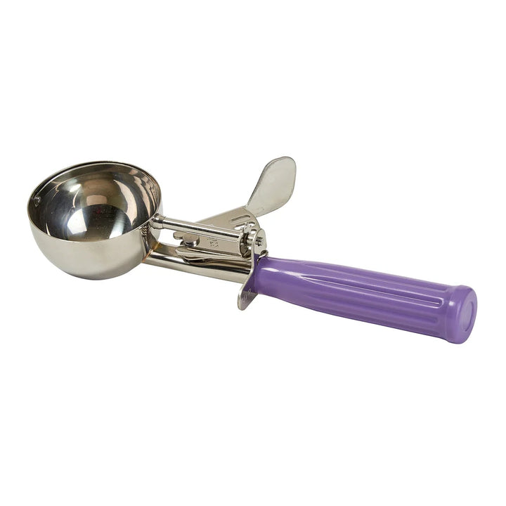 Winco ICD-12P Ice Cream Disher, Size 12, Purple PP Handle, Allergen Free