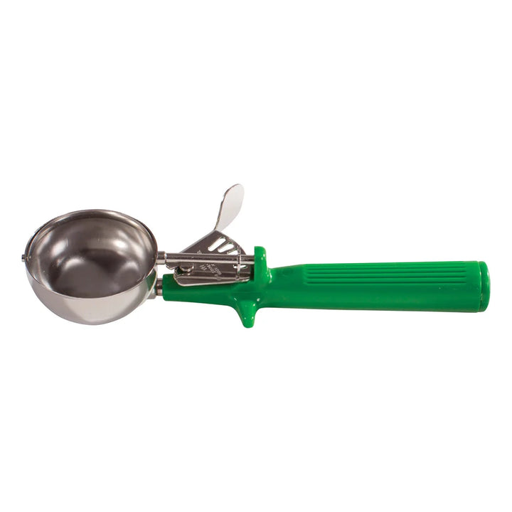 Winco ICOP-12 Ice Cream Disher, Size 12, One-piece Handle, Green